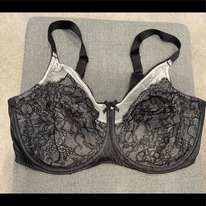 Wacoal black lace bra 40DDD